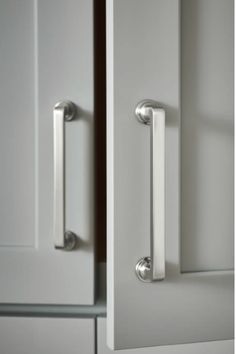 an image of kitchen cabinet doors with handles