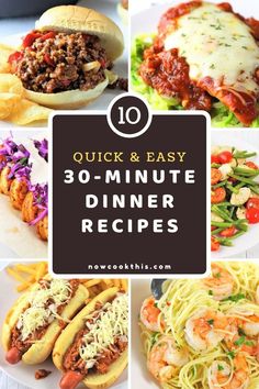 quick and easy 30 minute dinner recipes