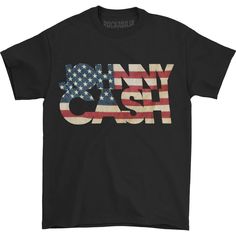 Flag Cotton Crew Neck T-shirt With Flag Print, Affordable Crew Neck T-shirt With Flag Print, Johnny Cash Shirt, Black Crew Neck T-shirt With Flag Print, Casual American Flag Print T-shirt, Cheap American Flag T-shirt, Johnny Cash, Flag Tshirt, Flag