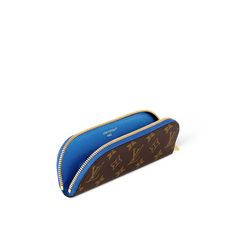 LOUIS VUITTON® - Charlotte Pencil Pouch - Blue Luxury Blue Travel Pouch, Blue Case With Pen Slots For Daily Use, Portable Blue Cases For Personal Use, Portable Blue Case For Personal Use, Blue Cases With Pen Holders, Blue Cases With Pen Holders For Daily Use, Blue Travel Cases With Pen Slots, Modern Blue Pencil Case For Personal Use, Blue Rectangular Case With Pen Slots