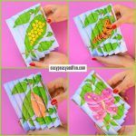 step by step instructions on how to make an origami butterfly and caterpillar card