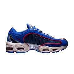 Find NIKE Air Max Tailwind 4 'china Space Capsule on Editorialist. Celebrating China's first manned mission to space, the Nike Air Max Tailwind 4 'China Space Capsule' comes in 'Space Blue' with metallic-silver trim. Released in September, 2019 as part of a four-shoe pack, the sneaker's colorway mirrors that of the Shenzhou 5, the spaceship that launched on October 15, 2003 into the history books. The Air Max Tailwind 4 was originally created in 1999 and is known as the first Tailwind to get Air Max cushioning under the heel and forefoot. Blue Nike Air Max Breathable Streetwear, Blue Technical Outdoor Sneakers, Technical Blue Outdoor Sneakers, Blue Sneakers With Air Max Cushioning For Sports, Nike Air Max Tailwind, Space Capsule, October 15, Mens Nike Air, History Books