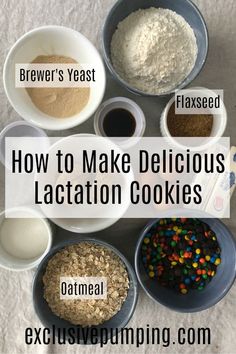 Easy Lactation Cookies, Nursing Foods, Breastfeeding Cookies, Healthy Lactation Cookies, Lactation Cookie, Exclusive Pumping, Cookie Ingredients, Lactation Cookies Recipe, Breastfeeding Snacks