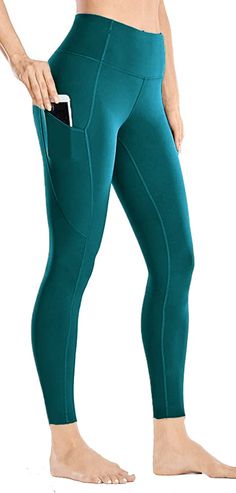 PRICES MAY VARY. Yoga Pants with Secure Pocket - With 2 pockets on each leg.Our Hi Clasmix yoga pants can hold your phone, keys or other essentials so you can focus on your activity. In addition, a gusset crotch supports free movement and interlock seams minimize rubbing and chafing.You can move easily, bend, squat, stretch or do any pose you want when you do exercise. BREATHABLE FOR ALL- DAY COMFORT - Hi Clasmix High waist leggings are crafted from our exclusive fabric which is soft, lightweigh High Waist Green Pants For Pilates, Mid-rise Workout Bottoms With Pockets, Hip-length Stretch Activewear With Pockets, High Waist Stretch Yoga Pants With Pockets, Mid-rise Yoga Pants With Pockets For Workout, High Waist Green Leggings For Pilates, High Stretch Mid-rise Activewear With Pockets, Green Mid-rise Yoga Pants, Green Full-length Moisture-wicking Yoga Pants