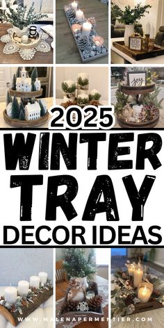 winter tray decor ideas Winter Coffee Table Decor, Winter Tray Decor, Styling Trays, Dining Table Decor Centerpiece, Winter Tray, Comfy Cozy Home, Tray Decor Ideas, Make Your Home Cozy