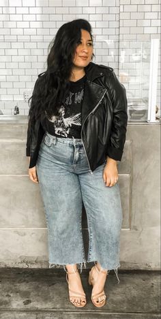 Plus Size Edgy Outfits, Edgy Outfits Plus Size, Plus Size Edgy, Outfits Rock, Concert Outfit Rock, Rocker Chic Style, Outfit Curvy, Look Grunge, Looks Jeans