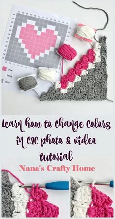 the crochet pattern is being used to make a granny granny's afghan