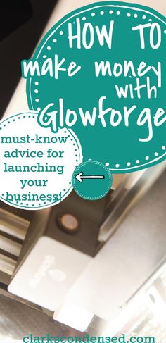 the words how to make money with glyforge are above a green speech bubble