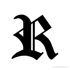 the letter k is made up of black letters