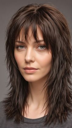 Check out these 25 stunning long shag haircuts! Perfect for adding texture and movement to your hair, these styles are effortlessly cool and trendy. Ideal for any hair type, each cut offers a fresh, modern look. Long Shag Hairstyles With Bangs, Long Fringe Haircut, Modern Shag Haircuts Long, Textured Shag Haircut, Long Layered Hair Styles, Long Textured Haircut, Womens Hair Cuts, Long Shaggy Haircuts, Shag Haircuts For Women