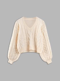 Details Composition: 100% Acrylic Design: Plain Style: Casual Thickness: Warm Material: Knit Occasion: Leisure Size & Fit Stretch: High Stretch Fit Type: Shift Size Length Shoulder Bust Sleeve S 45.5 52 98 43 M 46.5 53 100 44 L 47.5 54 102 45 S 17.9 20.5 38.6 16.9 M 18.3 20.9 39.4 17.3 L 18.7 21.3 40.2 17.7 Care Instructions Maximum washing temperature for hand washing is 40°C Do not Bleach Flat dry Maximum iron temperature 110 Do not dryclean Beige Knit V-neck Sweater, Fitted V-neck Acrylic Sweater, Winter Cable Knit V-neck Cropped Sweater, Casual Knitted Acrylic Sweater, Casual Fall Sweater In Acrylic Yarn, Casual Fitted Knit V-neck Sweater, Fitted Knit V-neck Sweater Casual Style, Cozy Cropped V-neck Cable Knit Sweater, Casual Knitted Acrylic V-neck Sweater