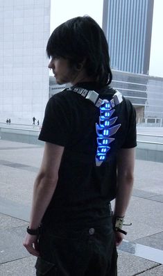 Mini Biomechanical Spinal Armor by BionicConcepts on Etsy Light Up Clothing, Futuristic Costume Men, Sci Fi Accessories, Oc Clothes Outfit Ideas Art, Cyberpunk Clothes Design, Future Accessories, Futuristic Accessories, Cyberpunk Outfit