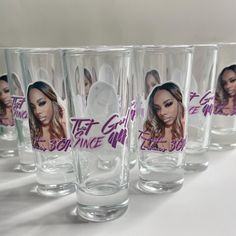 Glass Custom Shot Glasses | Custom Shooter Cups | Party Favors | Birthday Party Favors | Custom Party Favors | Personalized Cups | Personalized Shot Glasses ✨Clear Shot Glasses ✨Note: IF YOU WANT PLASTIC SHOT GLASSES PLEASE USE THE LINK BELOW  https://britanyjcreations.etsy.com/listing/1719881164 ✨Sold a Set of  6 | 12 | 18 | 24 | 30 | 36 | 42 | 48 | 54| 60 or More ✨If more is needed please feel free to contact me  ✨Perfect for any party  Please provide in Personalized information box: 1. Date of Event 2. Message or Saying you would like on the cup 3. Colors Used 4. Picture  ✨Example:  1. 4/3/2024 2. Gemini SZN  3. Red and Blue ✨Front and Back means if you want a label in the front and a label in the back. (FRONT is 1 label, FRONT and BACK is 2 Labels) ✨ Draft will be sent in to your ETSY Birthday Shot Glasses Personalized, Custom Shot Glasses Birthday, Personalized Shot Glasses Birthday, 30 Bday Ideas, Gemini Szn, Birthday Shot Glasses, Jordan Year, 26 Birthday, Custom Shot Glasses