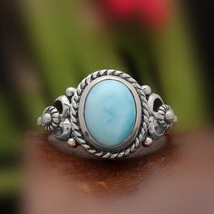 Beautiful Larimar Ring, 925 Sterling Silver Ring, Handmade Ring, Stone Band Ring Boho Women Ring Jewelry, Vintage Ring Jewelry Gift For Her Jewelry Type - Ring Product Weight (gram) - 7.37 (approx) Stone - Larimar  Stone Size - 9 x 7  mm (approx)   Stone Shape - Oval   Metal - 925 Sterling Silver  Metal Stamp - IG925           Ring Size - #09 US   Product Code - R-24545 About Gemstone:- Larimar: - Larimar is deeply related to the energy of the earth goddess. It helps women return to their femini Silver Larimar Promise Ring, Silver Turquoise Larimar Ring For Anniversary, Silver Larimar Turquoise Ring For Anniversary, Stamped 925 Larimar Rings As A Gift, Anniversary Turquoise Larimar Ring In Silver, Anniversary Silver Turquoise Larimar Ring, Silver Larimar Oval Ring, Turquoise Larimar Ring In Silver, Silver Larimar Ring Stamped 925