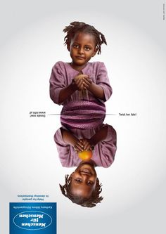 the poster shows two children in different positions