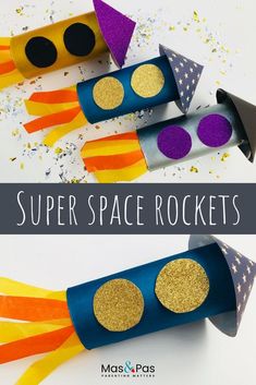 these paper rocket rockets are super easy to make