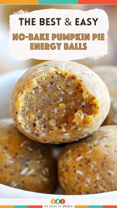 No-Bake Pumpkin Pie Energy Balls Paleo Snacks Easy, No Bake Healthy, Healthy Pumpkin Pie, Healthy Halloween Food, Bake Healthy, Paleo Snack, No Bake Pumpkin, Healthy Pumpkin Pies, No Bake Pumpkin Pie