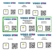 the video star stickers are all different colors