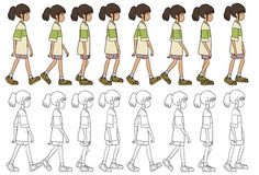 an animation character's step - by - step guide on how to draw a girl