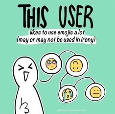 an egg and two eggs with the caption'this user likes to use emojs a lot may or may not be used in irony