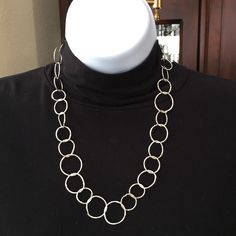 This Is A Truly Unique Necklace. Hand Made By A Local Artist From San Diego. It Is Made Of Solid Sterling Silver And Is Quite Heavy, Weighing 25.9 Grams. It Measures 22 Inches End To End. The Clasp Is A Simple Twist And Lock Made With The Same Sterling Silver Material. In Excellent Vintage Condition. Unique Necklace, Silver Material, Unique Necklaces, Sterling Silver Necklace, Vintage Necklace, Sterling Silver Necklaces, Vintage Silver, Womens Jewelry Necklace, San Diego