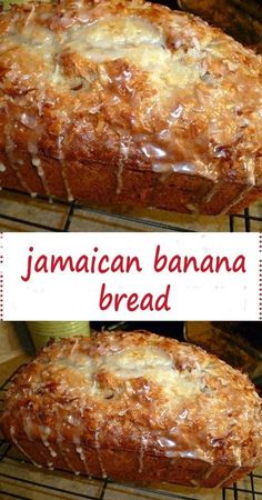 two pictures of some type of bread on a rack