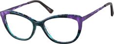 These oval glasses are flexible and lightweight for all-day comfort. The medium-wide acetate eyeglasses features matte turquoise textured embellishments on the outside corners of the eyeglasses that match the temple arms. The temple tips match the patterned front of the eyeglasses. Featuring a glossy finish it is available in turquoise. | Zenni Women's Oval Prescription Eyeglasses Green Glasses For Oval Faces, Smart Fashion, Fabric Outlet, Funky Glasses, Hinged Frame, Oval Glasses, Square Face Shape, Oval Eyeglasses, Zenni Optical