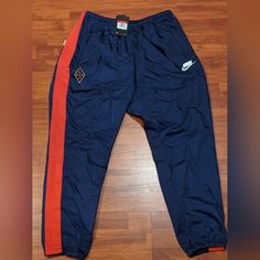 Nike Sportswear Woven Pants 'Blue Red' (Size Us Mens L). Condition Is New With Tags. Come As Seen In Pictures. Any Questions Send A Message