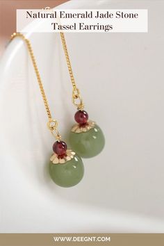 ❤️We are on a mission to bring a little bit of magic to mindful and strong women around the world with jewelry which speaks, elevates and nurtures our mind, body and soul. Elegant Jade Earrings For May Birthstone, Elegant Green Earrings With Natural Stones, Elegant Jade Dangle Earrings, Elegant Jade Earrings Gift, Women Around The World, Mind Body And Soul, Handmade Fashion Jewelry, Jade Stone, Stunning Earrings