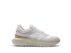 Our designers have embraced the trend of bulky trainers with the introduction of the Astro. The smooth retro lines, color blocking, and mixed media textures are combined with a bulky off white rubber sole to provide a contemporary twist to this 90’s inspired silhouette. Modern technical elements have been finely integrated to enhance performance and durability. White Leather Chunky Sneakers With Contrast Sole, Modern Running Shoes With Textured Sole, Dynamic White Sneakers With Textured Sole, White Leather Running Shoes With Vibram Sole, Modern Sneakers With Medium Fit And White Sole, White Leather High-top Sneakers With Vibram Sole, Modern White Chunky Sneakers With Vibram Sole, Modern High-top Sneakers For Light Sports With Vibram Sole, Modern High-top Sneakers With Vibram Sole For Light Sports