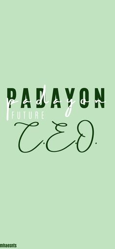 the logo for padaayon furniture and decor, which is featured in an advertisement