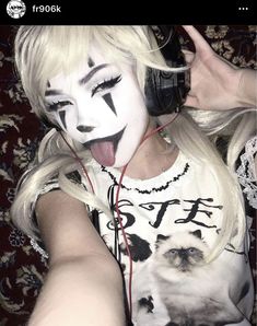 Alt Makeup, Graphic Makeup, Cute Clown, Alternative Makeup, Makeup Tut