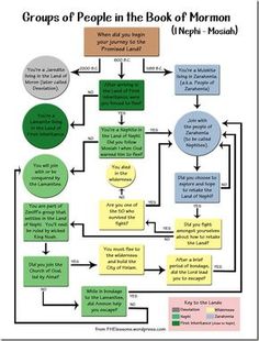 a flow chart with several different types of things to see in the text box below