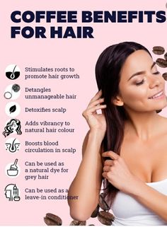 Hair Growth Challenge, Coffee Hair, Pause Button, Coffee Benefits, Homemade Hair Products, Hair Remedies