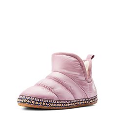 Puffy, quilted, and plush, this soft bootie slipper is an instant fave. Plus, cutouts on the side add a Western-inspired detail. Crius Bootie Slipper | Women's Crius Bootie Slipper in Pink, Size: Small B / Medium by Ariat Small B, Western Booties, Pink Fits, All Colors, Slide Slipper, Womens Slippers, Women's Style, Bootie, Casual Shoes