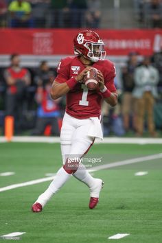 a football player in action on the field