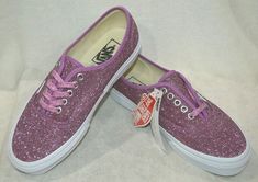 Purple Low-top Skate Shoes With Laces, Vans Glitter Shoes, Trendy Purple Vans Sneakers, Purple Low-top Vans Sneakers, Purple Vans Lace-up Skate Shoes, Vans Style, Womens Vans, Skate Shoes, Shoe Style