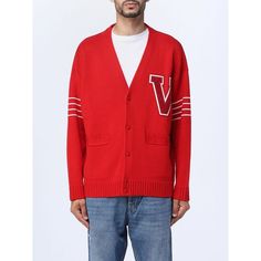 Fall/Winter 2023/2024 Valentino Cardigan Men Red Size Type: Int Sku: Gig-3v3ka02z9h4 ~ Ra0 Welcome To The Official Luosophy Poshmark Closet! Luosophy Is A Luxury Brand Reselling Company Founded In San Diego, Ca From 2016. All Our Products Are Imported From Italy And Sold In The Usa. We Do Our Best To Provide High Fashion, Luxury Items At Affordable Prices. We Guarantee All Our Products Are 100% Authentic. Shop With Us And You Will Forget About Shopping At Department Or Brand Name Stores. Our Pri Lovecore Fashion, Cardigan Collection, Varsity Cardigan, Red Knit Sweater, Clothes Outfit, Red Cardigan, Valentino Men, Italian Fashion Designers, Style Cardigan