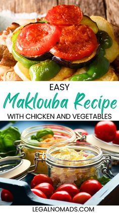 Easy Maklouba Recipe with Chicken and Vegetables