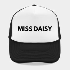 Embrace the elegance and charm of the 'Miss Daisy' design. This captivating artwork celebrates timeless beauty and grace, making it a perfect addition to your collection. Let the classic allure of 'Miss Daisy' brighten your day. -- Choose from our vast selection of Trucker hats to match with your favorite design to make the perfect custom graphic Hat. Customize your color! For men and women. Classic Curved Brim Hat As A Gift, Classic Adjustable Cap For Costumes, Classic Curved Brim Hat, Adjustable Curved Brim Costume Hat For Gift, Adjustable Curved Brim Costume Hat As Gift, Classic Adjustable Mini Cap Hat, Adjustable Short Brim Baseball Cap As Gift, Adjustable Short Brim Baseball Cap For Gift, Adjustable Brimmed Trucker Hat Gift