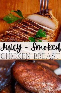 juicy - smoked chicken breast is an easy and healthy meal