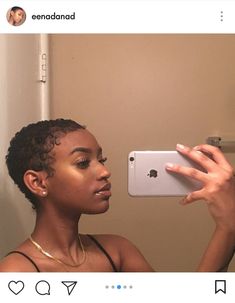 Really Short Hair Black Women, Undercut Natural Hair, Buzzed Hair Women, Short Hair Waves