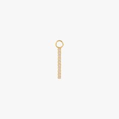 A gold charm with a diamond bar. Minimalist Pendant Earrings For Pierced Ears, Minimalist Pendant Earrings, Minimalist Pendant Earrings For Everyday, Minimalist Gold Pendant Earrings, Gold Minimalist Earrings With Charms, Earring Charm, Beautiful Bars, Earring Sets, Stylish Earring