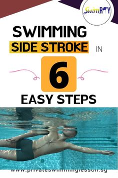 Ever thought about how to swim side stroke. Well not to worry, here's and article that helps you to swim side stroke in 6 easy steps Swimming Breaststroke, Swimming Dive Start, Improve Swimming Technique, Different Swimming Strokes, Swimming Strokes Freestyle, Teach Kids To Swim, Swimming Drills, Swimming Gear