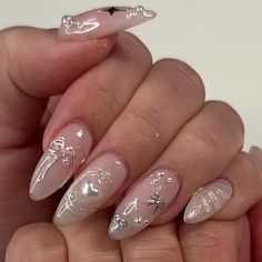 Cute Gel X Nail Ideas, Outfits Asian, Viral Aesthetic, Prom Nail, Chrome Nail, Basic Nails