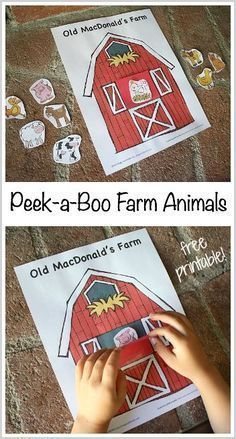 Animal Games For Toddlers, Farm Animals Games, Game For Toddlers, Farm Animal Crafts, Farm Animals Theme