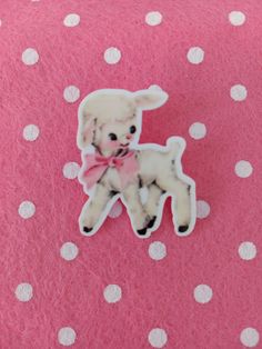 Acrylic Sweet Little Lamb Brooch measures 4x2.5cm. Cute White Pins For Gifts, White Retro Brooches As Gift, Retro White Brooches As Gift, White Retro Style Brooch For Gift, Retro Brooch Lapel Pin For Gifts, White Retro Brooch For Gift, Retro Lapel Pin Brooch For Gifts, Cute White Brooches For Gifts, Cute White Brooches For Gift