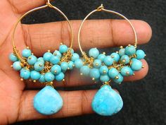 This listing is for 1 pair of Howlite Turquoise earring gemstone earring Bead earring Charm earring Bridal earring beautiful Designer earring  .earring Size 1:  58   mm long 2:53 mm long3: 50 mm long4: 58 mm longMany thanks for you visit my store ♥ if you have any question please contact us.For wholesale Price Please Convo me.You can order different items as many you like . Turquoise Gemstone Beads Earrings As Gift, Earring Bridal, Turquoise Earring, Earring Charm, Bridal Earring, Bead Earring, Beaded Earring, Diy Jewelry Unique, Earring For Women