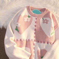 Pastel Sweaters Aesthetic, Pastel Aesthetic Clothes, Pastel Aesthetic Outfit, Pastel Sweaters, Pastel Clothes, Niche Fashion, Couples Sweaters, Lazy Style, Patchwork Sweater