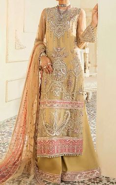 Rust Color Dress, Dress For Party, Wedding Party Dress, Pakistani Dress Design, Thread Embroidery